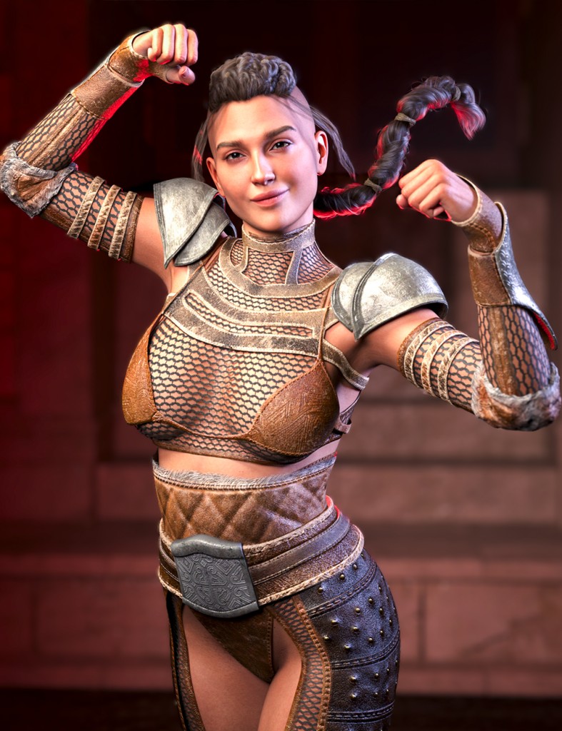 M3D dForce Warrior Armor for Genesis 9, 8.1 and 8 Female