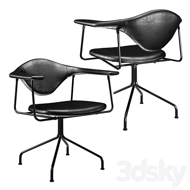 Gubi Masculo Dining Chair Swivel