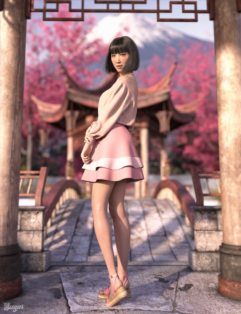 Slightly Shy Poses and Expressions for Genesis 8.1 Female