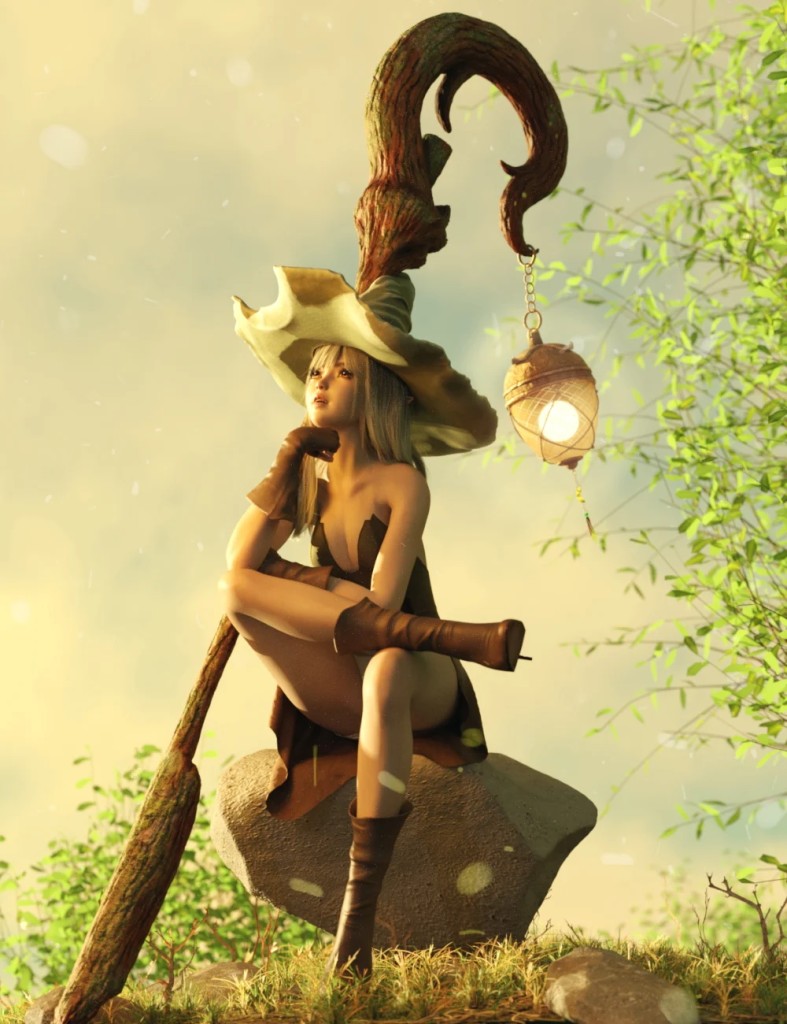 ZK dForce Forest Witch Outfit for Genesis 9