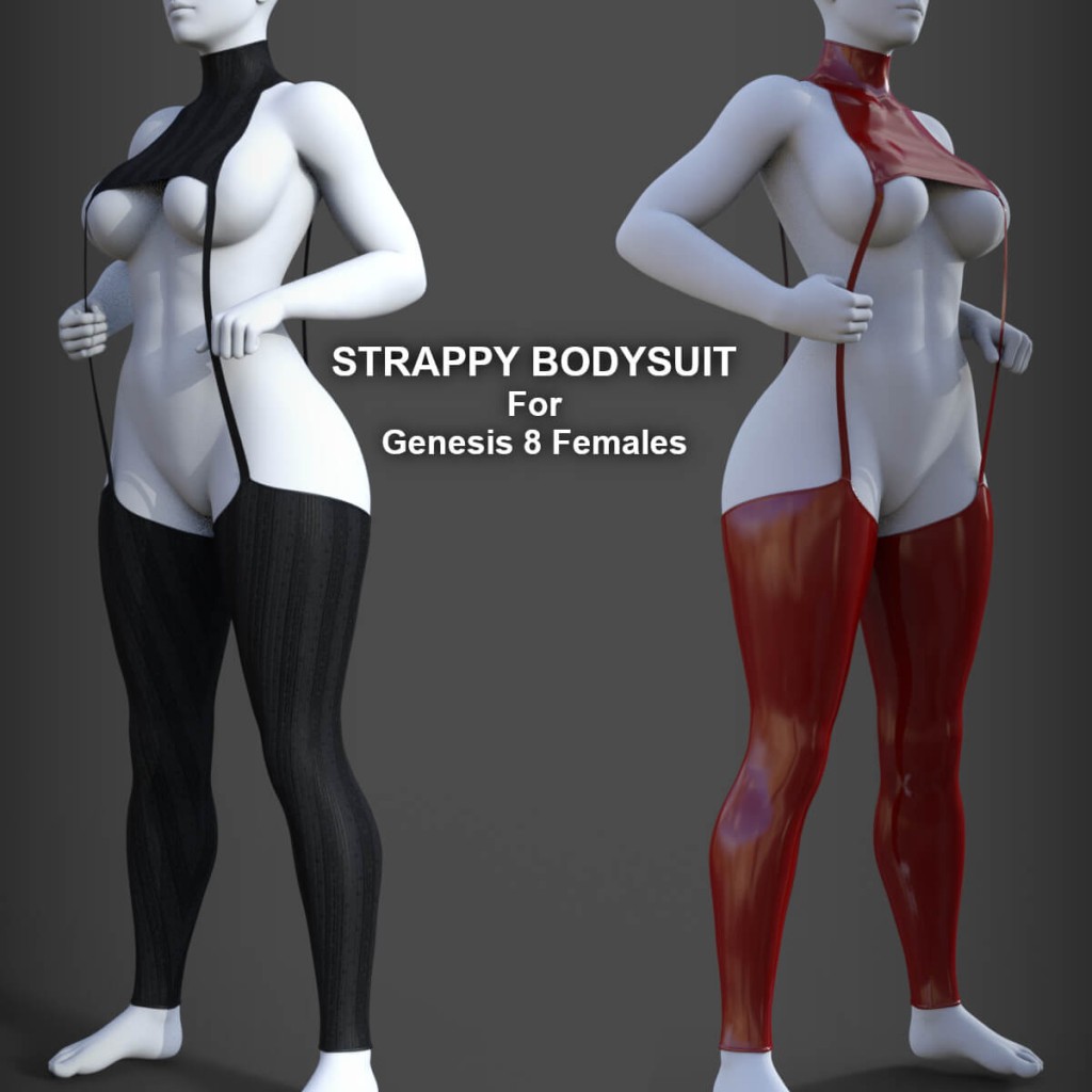 Strappy Bodysuit for Genesis 8 Females