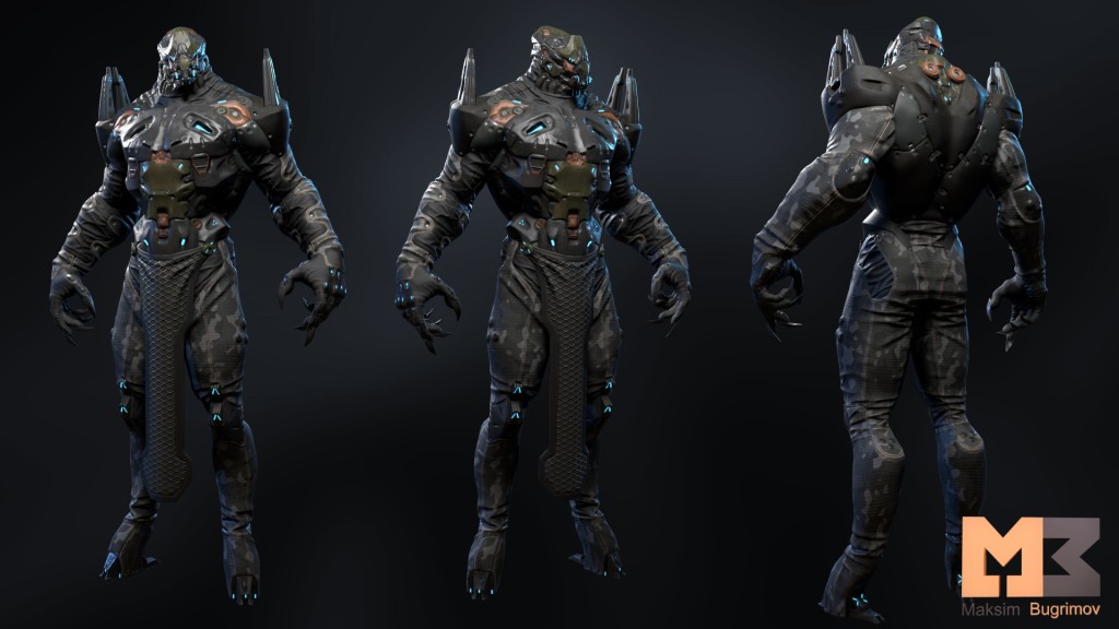 Sci-Fi Character 02 (Hunter)