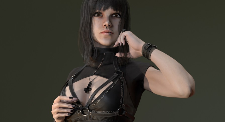 [UE4+] Goth Girl