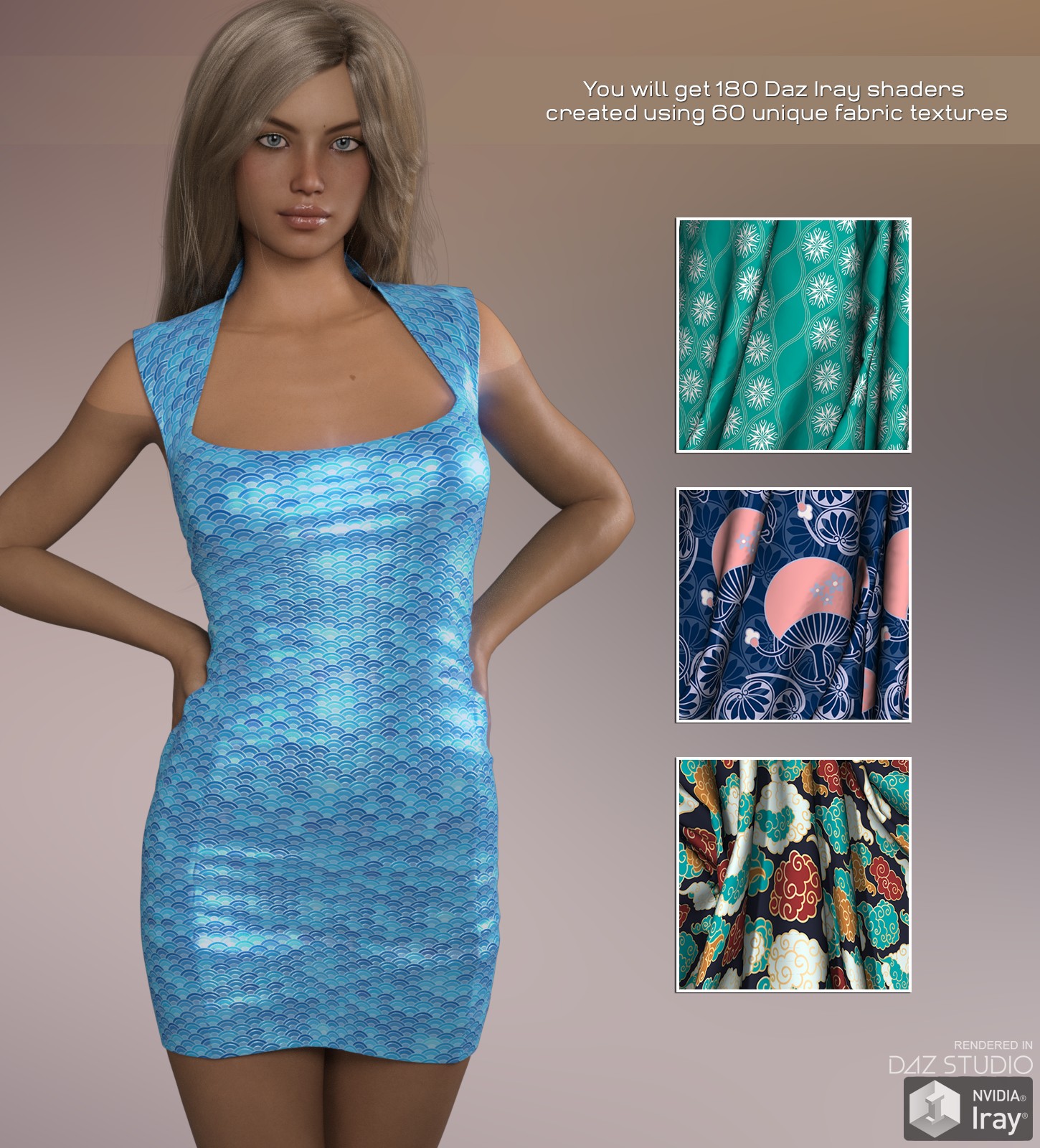 Daz Iray - Chinese Silks 2D Graphics Merchant Resources Atenais