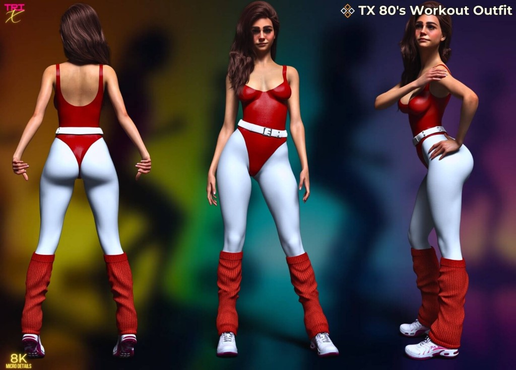 TX 80’S Workout Outfit PREMIUM PACK