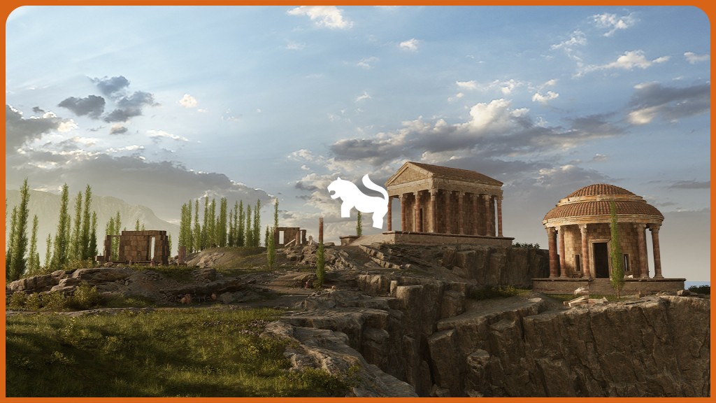 [UE4.22] Roman Temple Ruins (Historical Building)