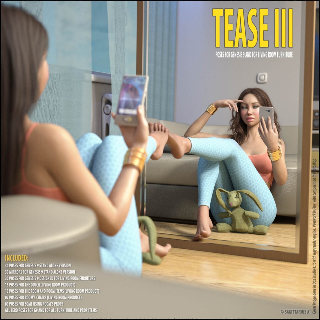 Tease III – Poses for Genesis 9