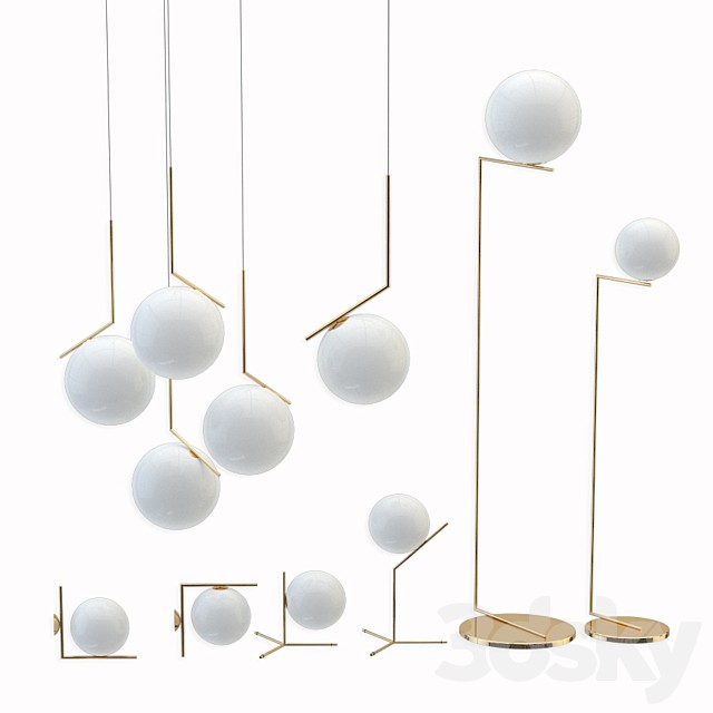 Flos ic lights set gold