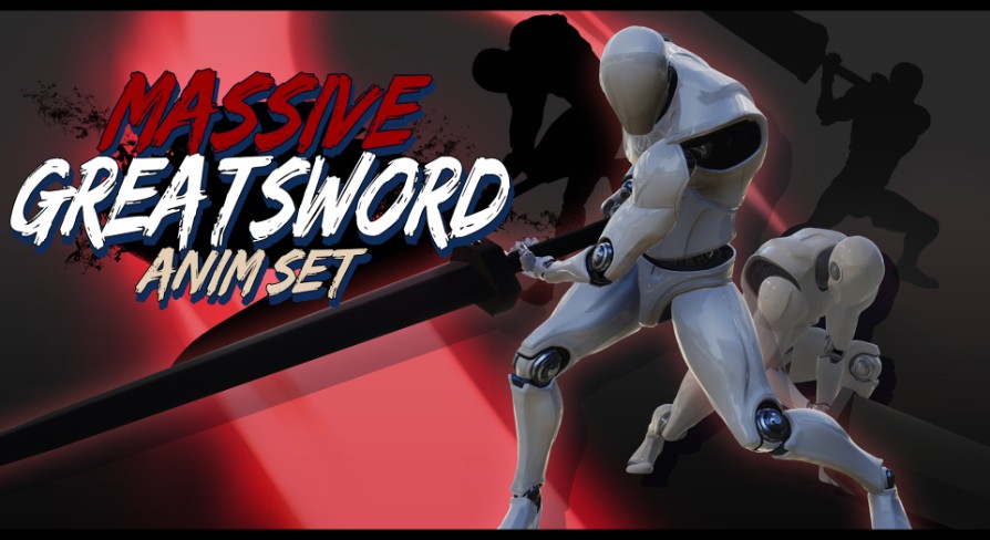 Massive GreatSword Animset (unity or unreal)