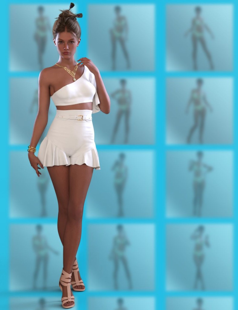 Fashion In San-Sebastian – Poses for Genesis 9 Feminine