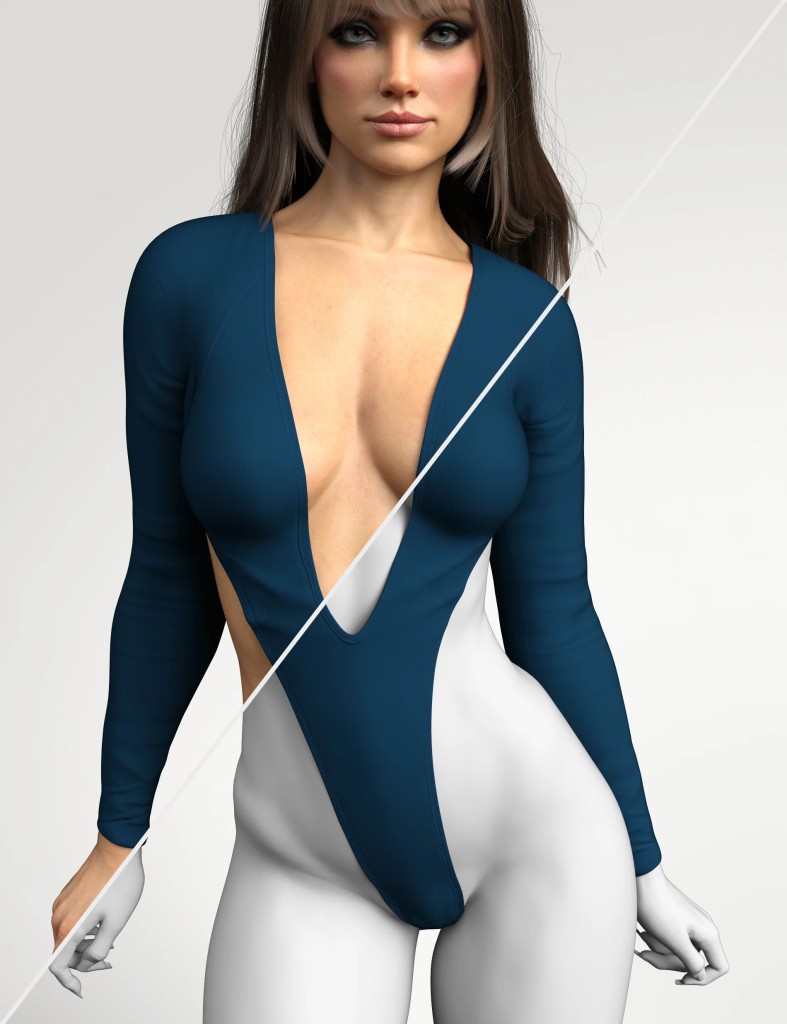 X-Fashion Halo Glow Bodysuit for Genesis 9 and 8 Female