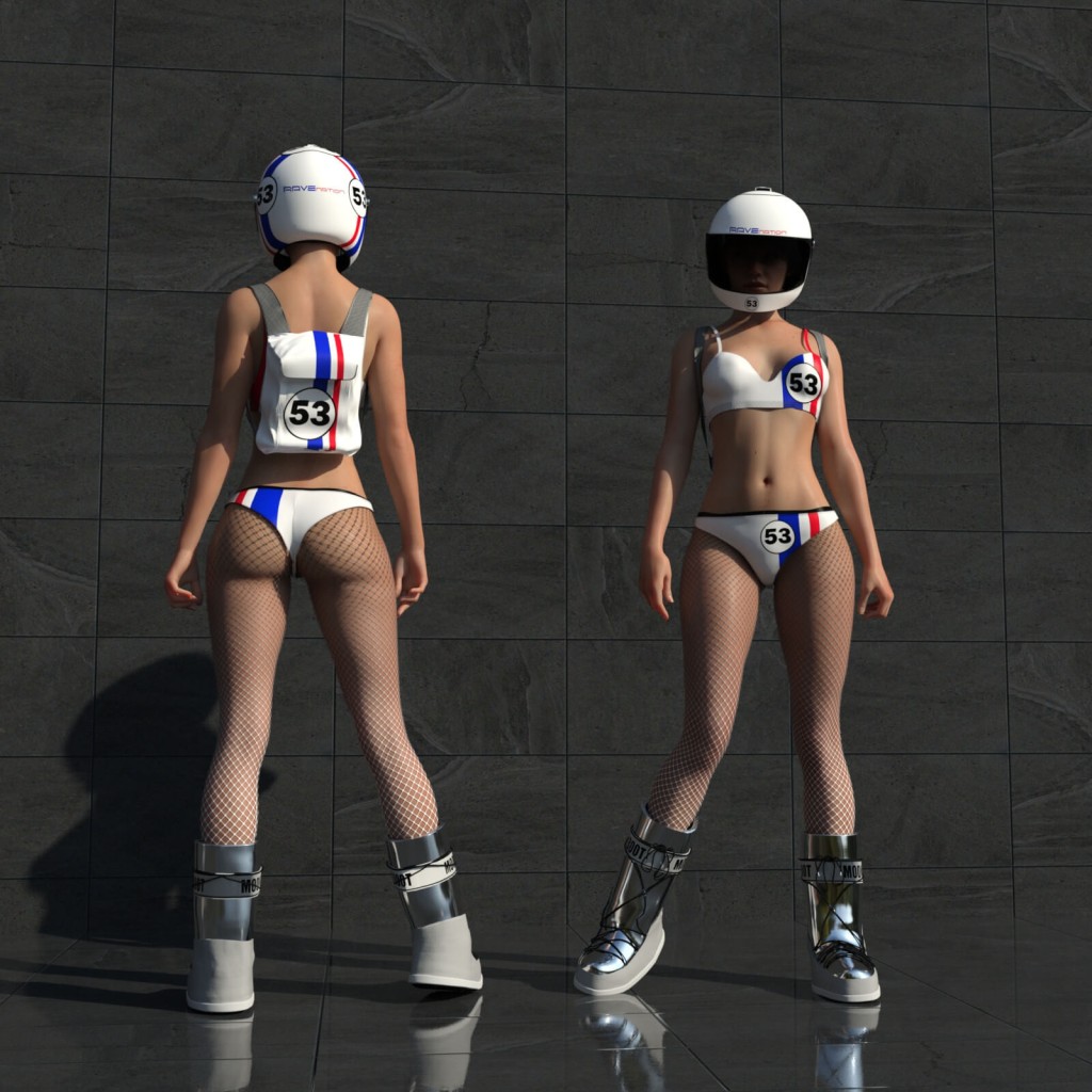Raver Girl 1 Outfit for Genesis 8 & 8.1 Female
