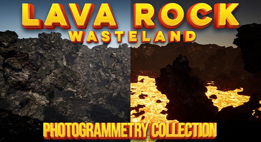 [UE5.2] Lava Rock Wasteland