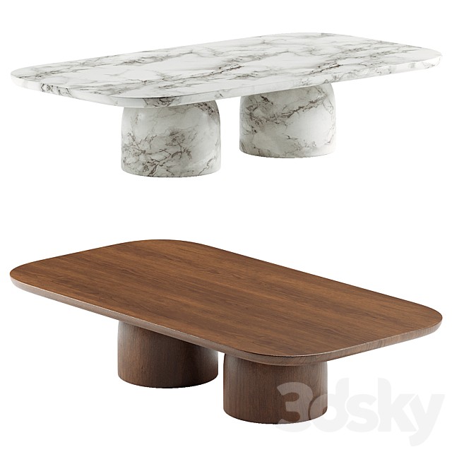 Cupola Carved Coffee Table