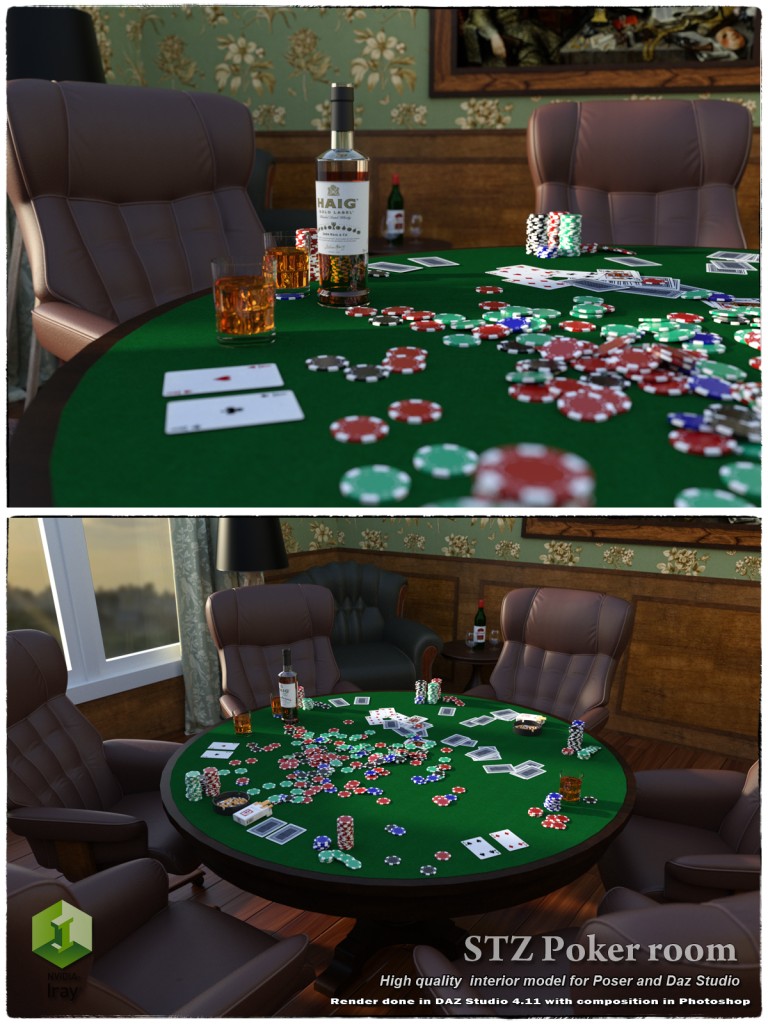 STZ Poker room and Poses I-II