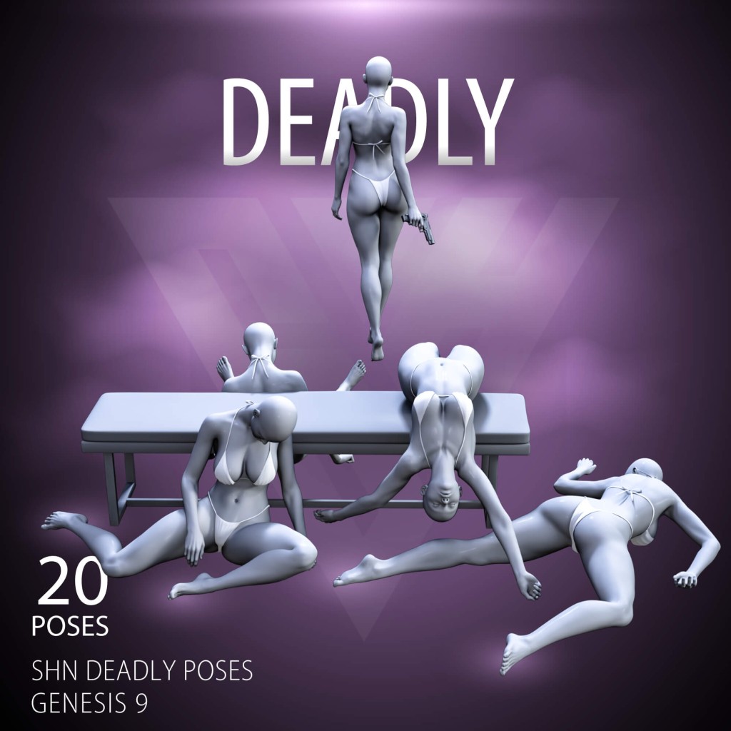 SHN Deadly Poses for Genesis 9 Male and Female