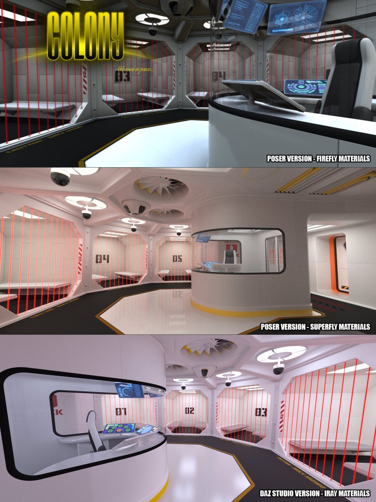 Colony Brig for Poser and DS