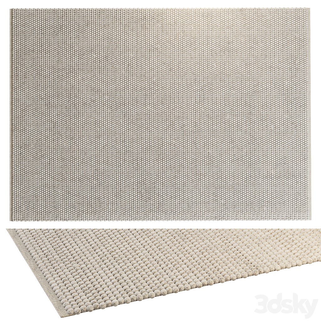 BENUTA WOOL RUG BEADS CREAM