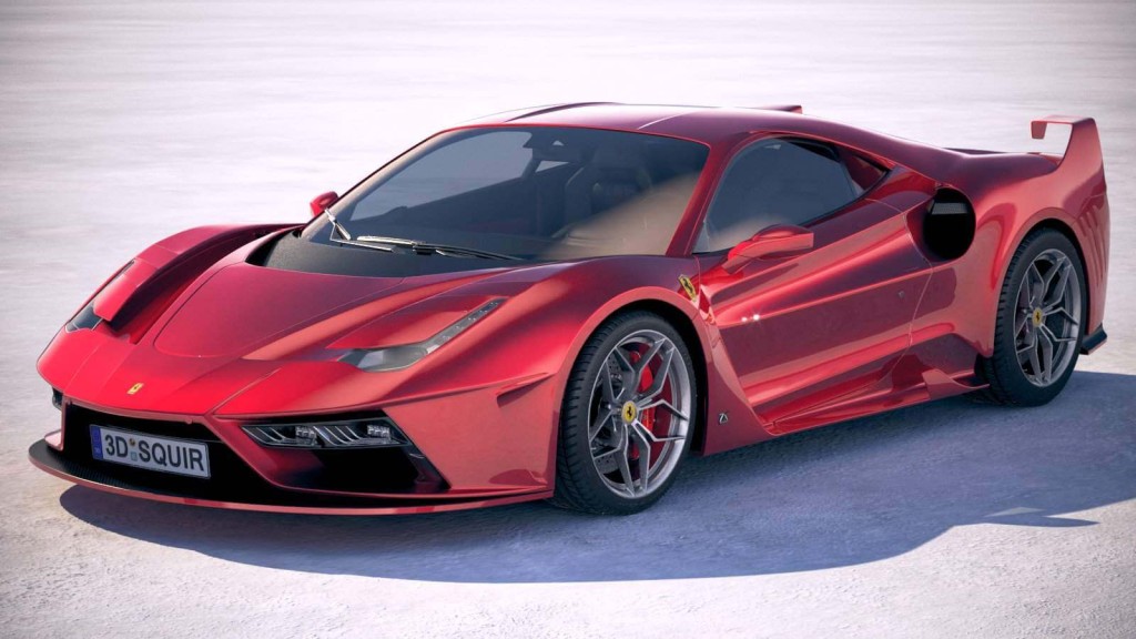 Ferrari 7X Design GTO Vision 3D Model