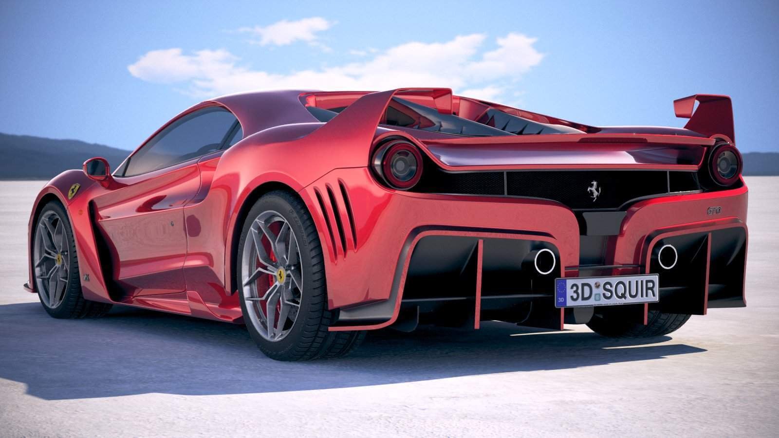 Ferrari 7X Design GTO Vision 3D Model
