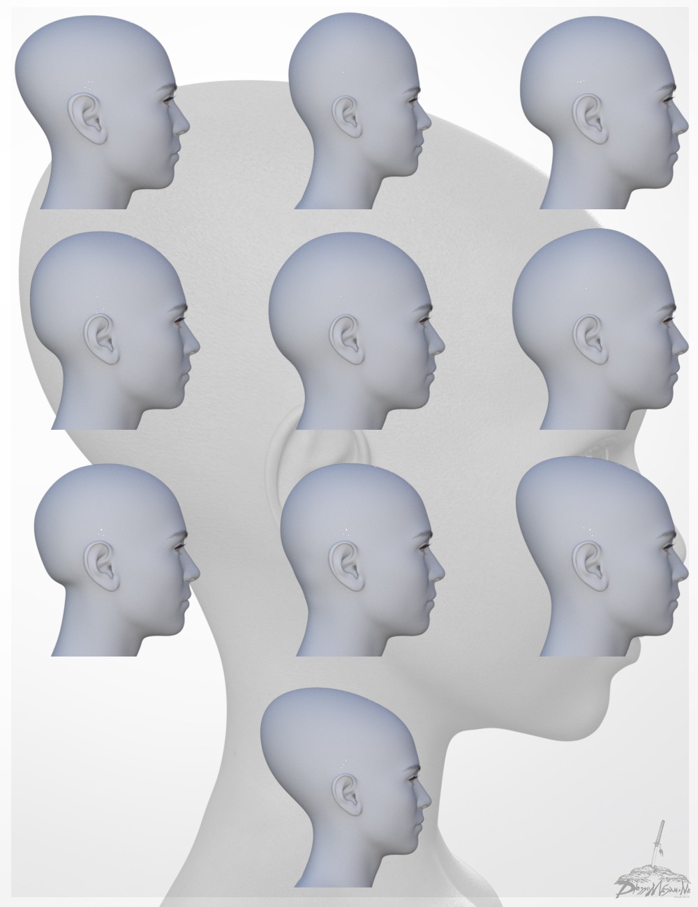 Head Morphs for Genesis 9