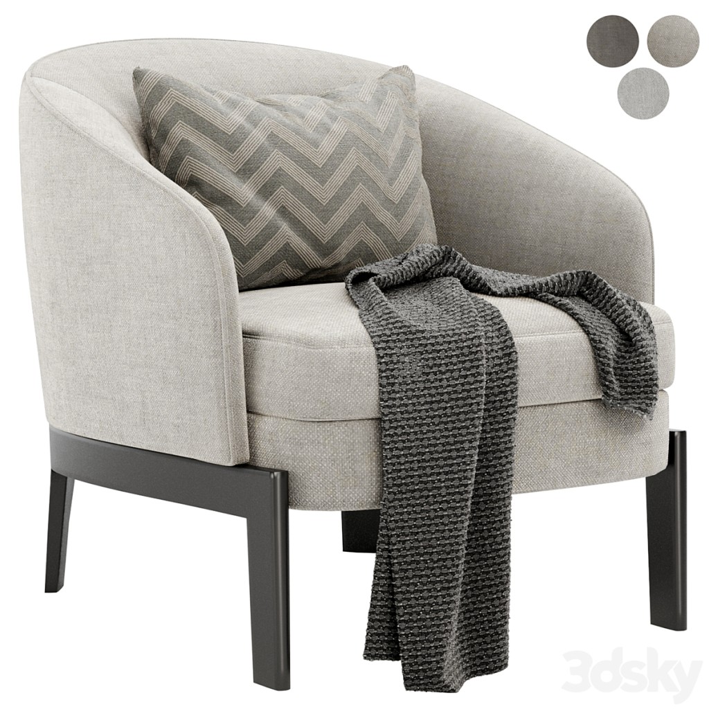 CHELSEA Fabric armchair by Molteni