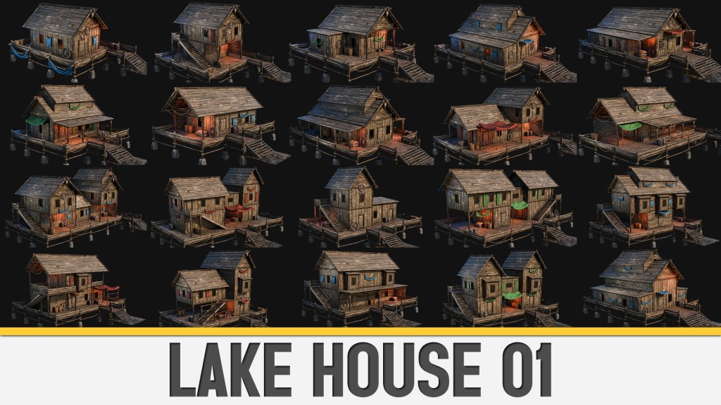 LAKE HOUSE 01 with INTERIORS 4K PBR UE5.5