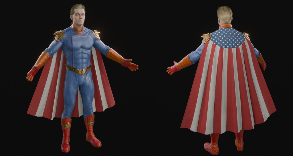 Homelander (MKI) Premium for Blender 4