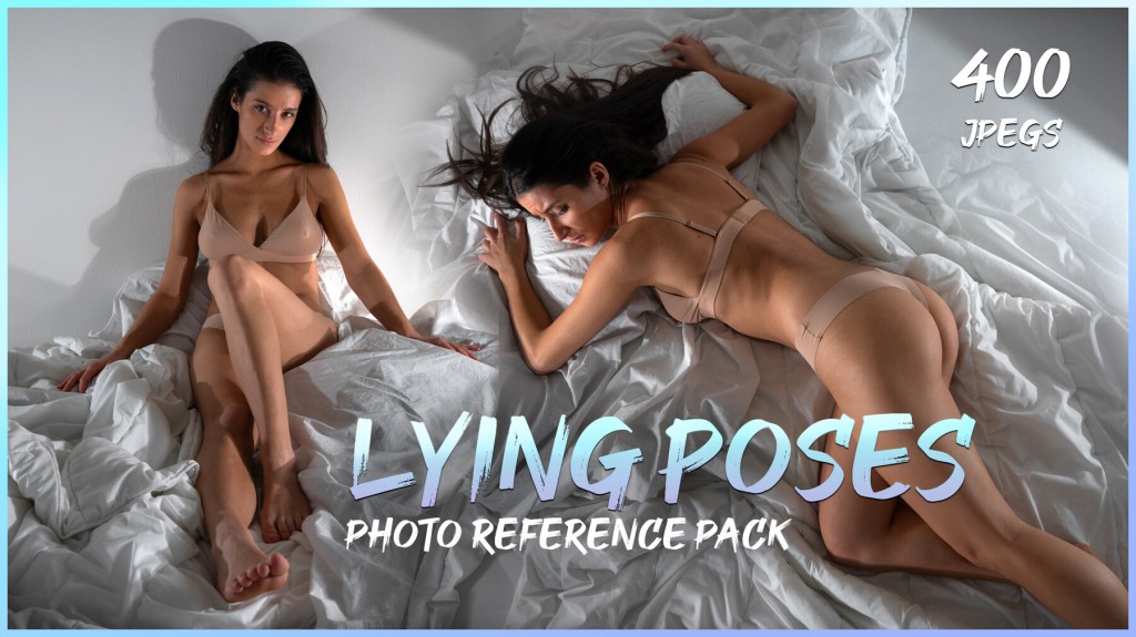 Lying Poses-Female Anatomy- Photo Reference Pack