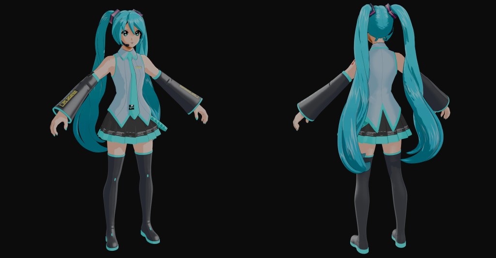 Hatsune Miku (Fortnite) Premium for Blender 4.x