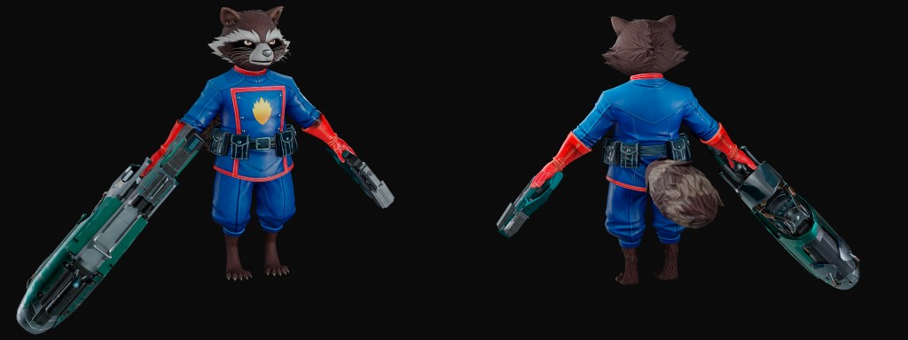 Rocket Raccoon (Conquest) Premium for Blender 3