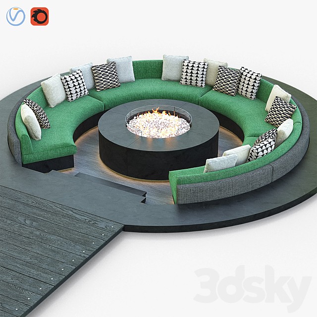 CIRCULAR POOL LOUNGE