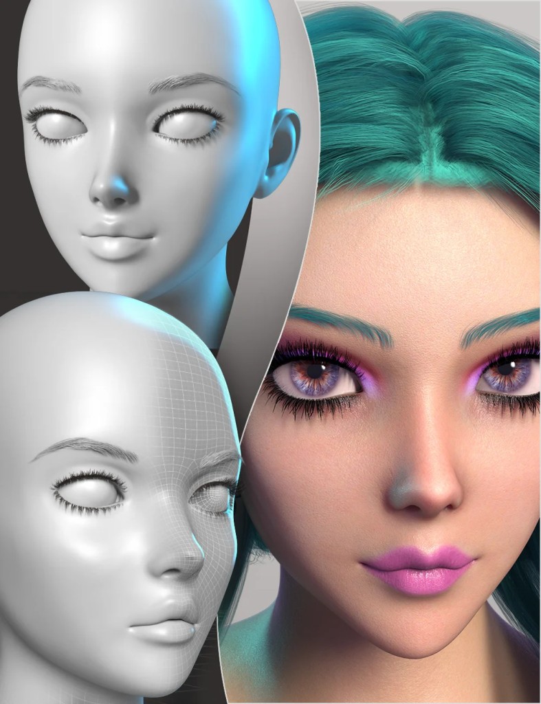 Face-Off Anime for Genesis 9 Feminine