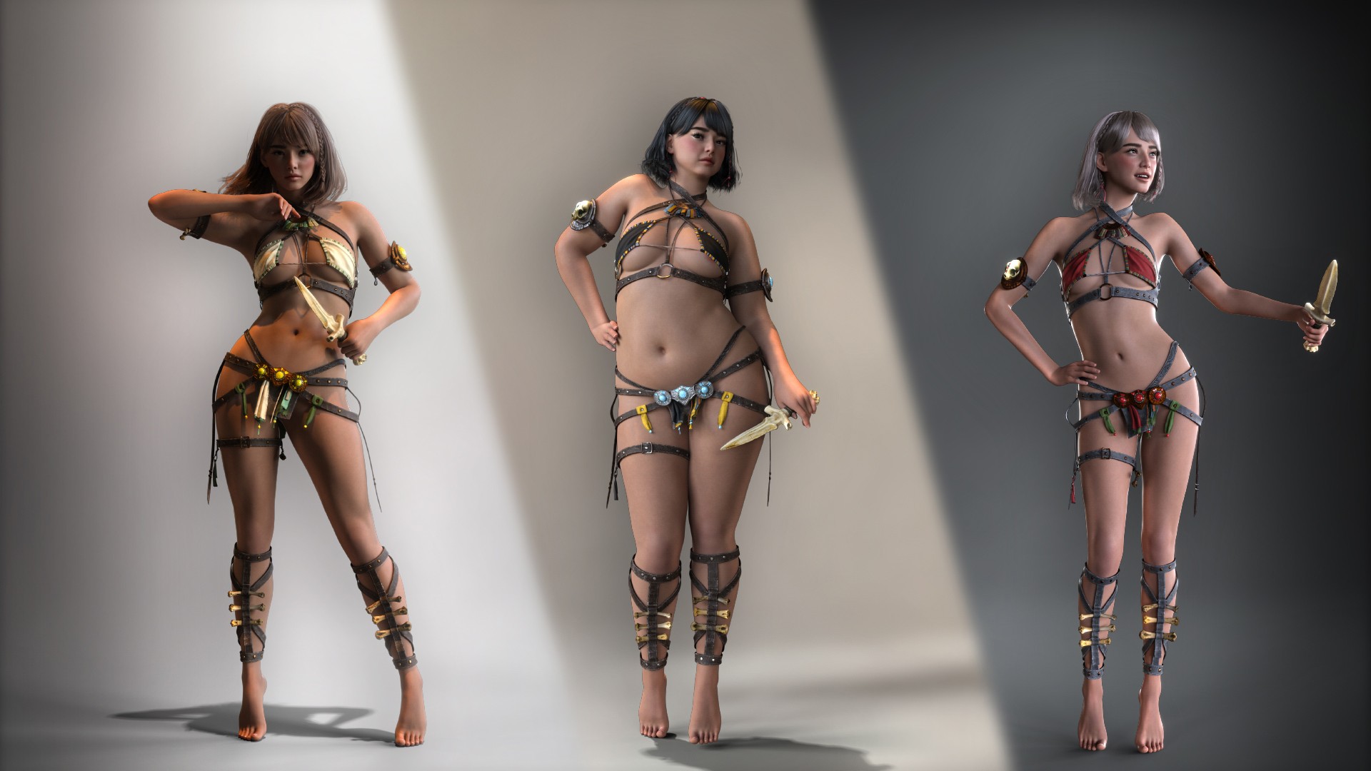 Kabuki Rogue Clothing for Genesis 9 and 8 Female