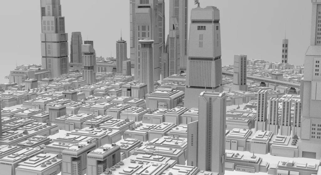 [Bundle] 71 Sci-Fi Skyscrapers and Residential Buildings Kit – Futuristic CyberPunk
