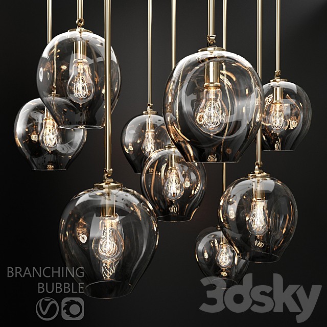 Branching bubble 1 lamp