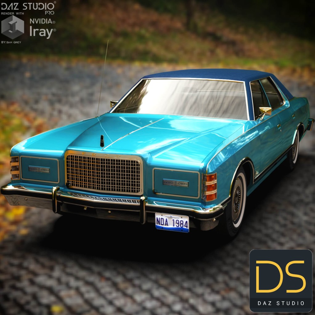Ford LTD Landau 1975 for DAZ Studio