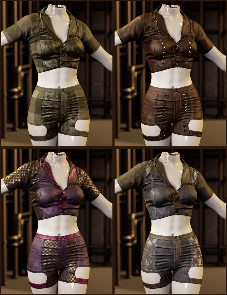 Fantasy Textures Addon for Action Leather Outfit