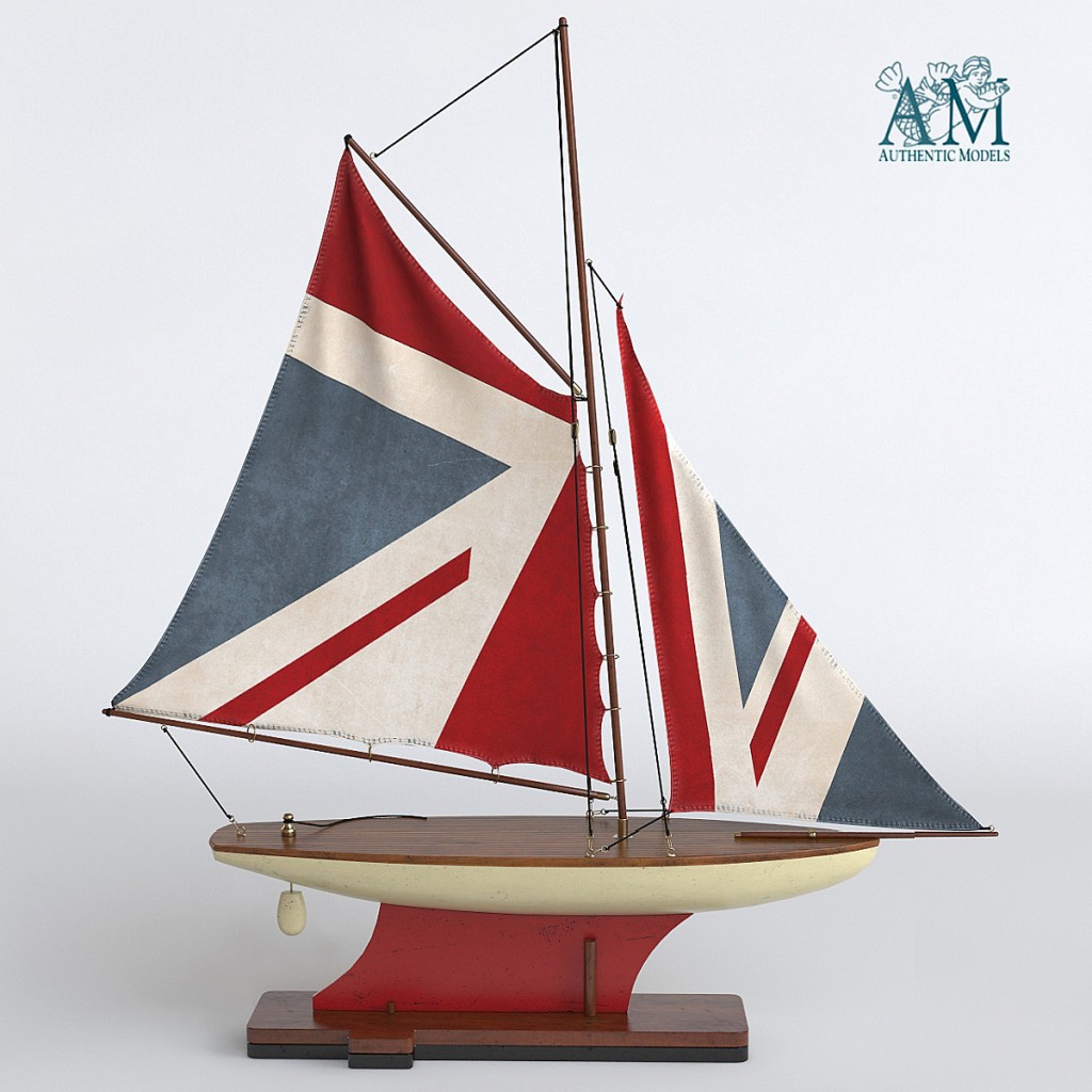 Authentic Models British Navy Union Jack Flag Pond Yacht