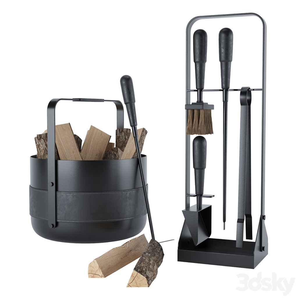 Fireplace set Noirette