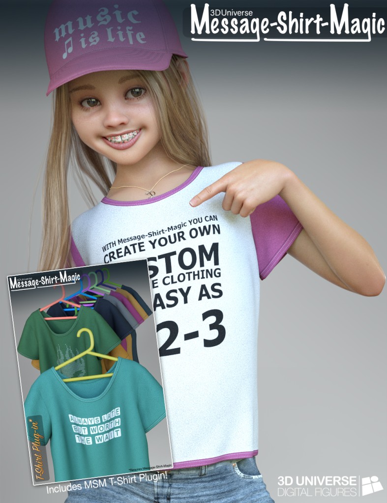 (UPDATE) Message-Shirt-Magic for Genesis 8 Female(s) - Version 1.2.3
