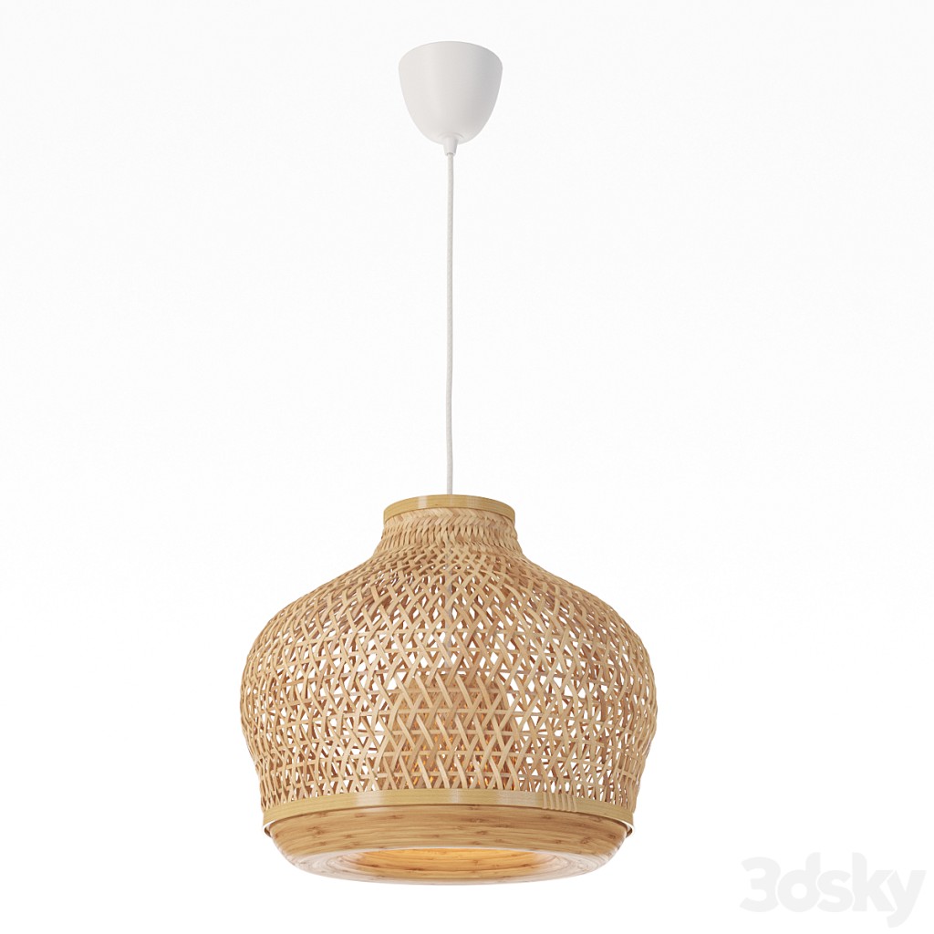 IKEA MISTERGULT Pendant lamp made of bamboo