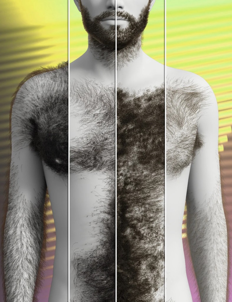 Jepe’s dForce Omni Body Hair Sets For Genesis 8.1 Males