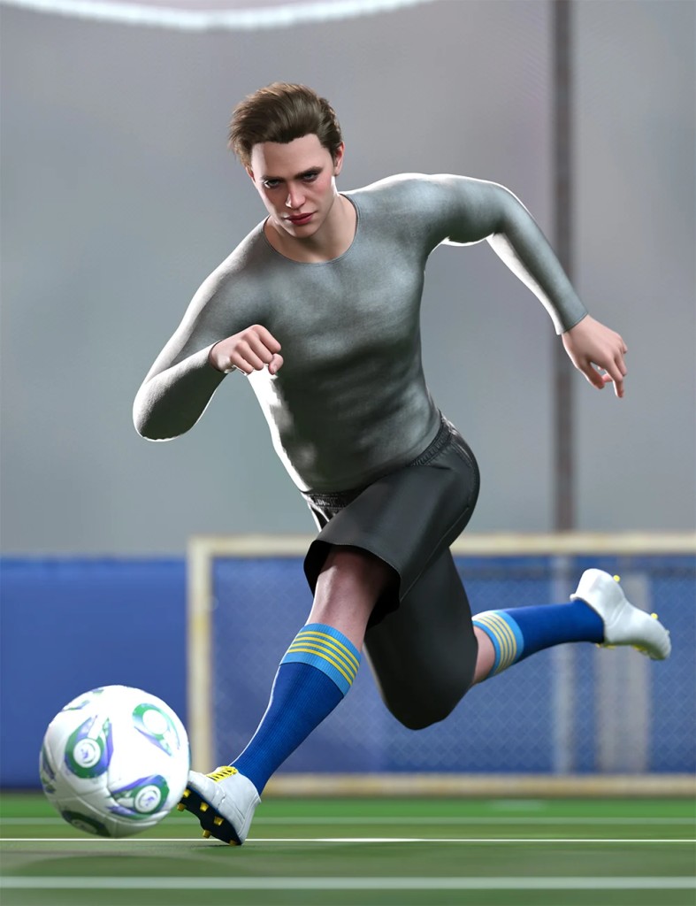 Soccer Hierarchical Poses for Genesis 9 and XI Sportballs