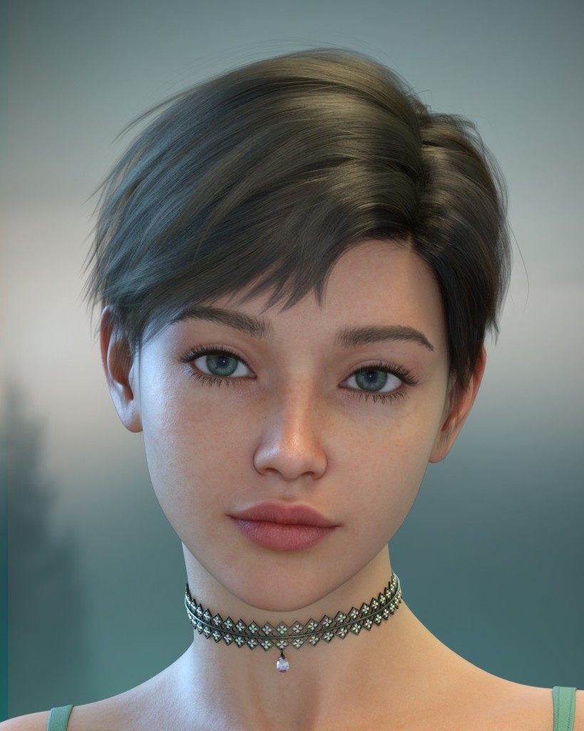ALO Nikoletta Hair for Genesis 9, 8 and 8.1 Females