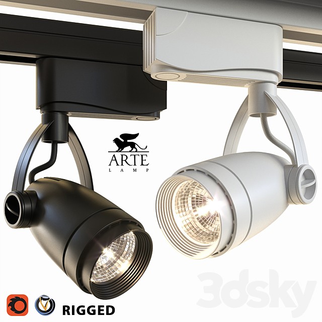 Arte Lamp Track Lights A5910PL-1 Black and White