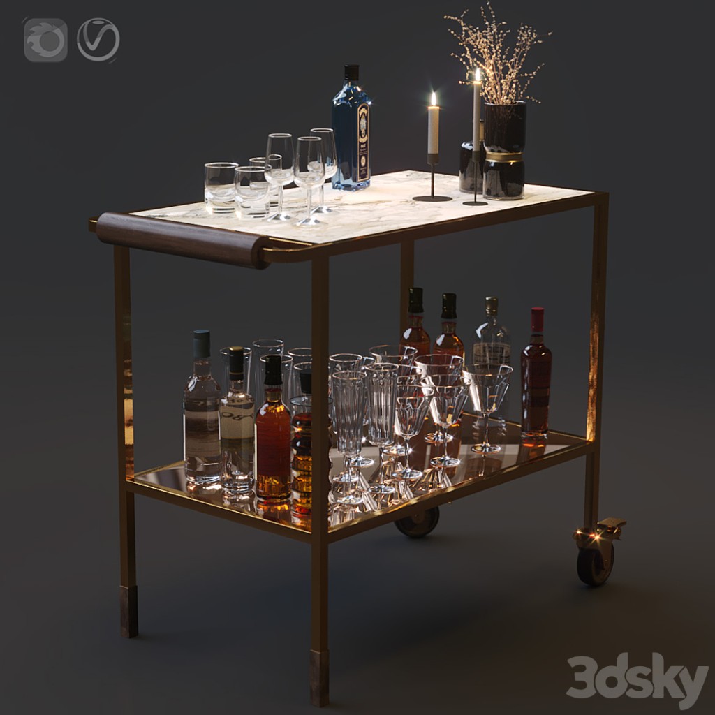 Bar cart set 01