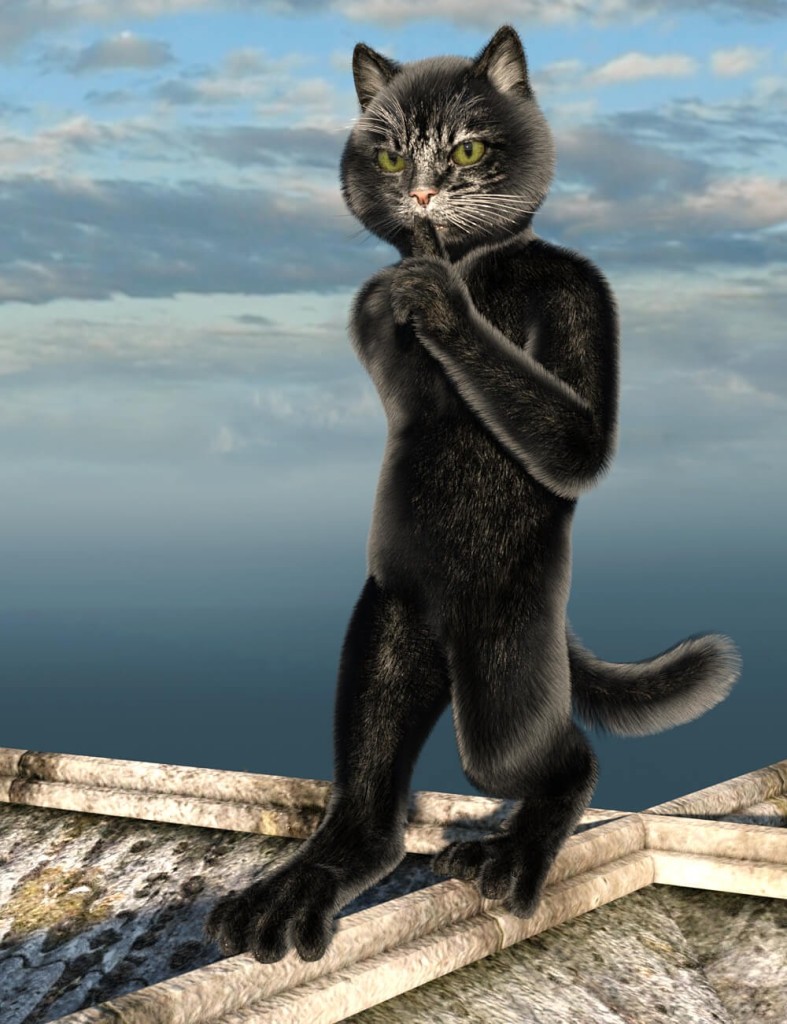 Catoon Black Fur and Texture Addon