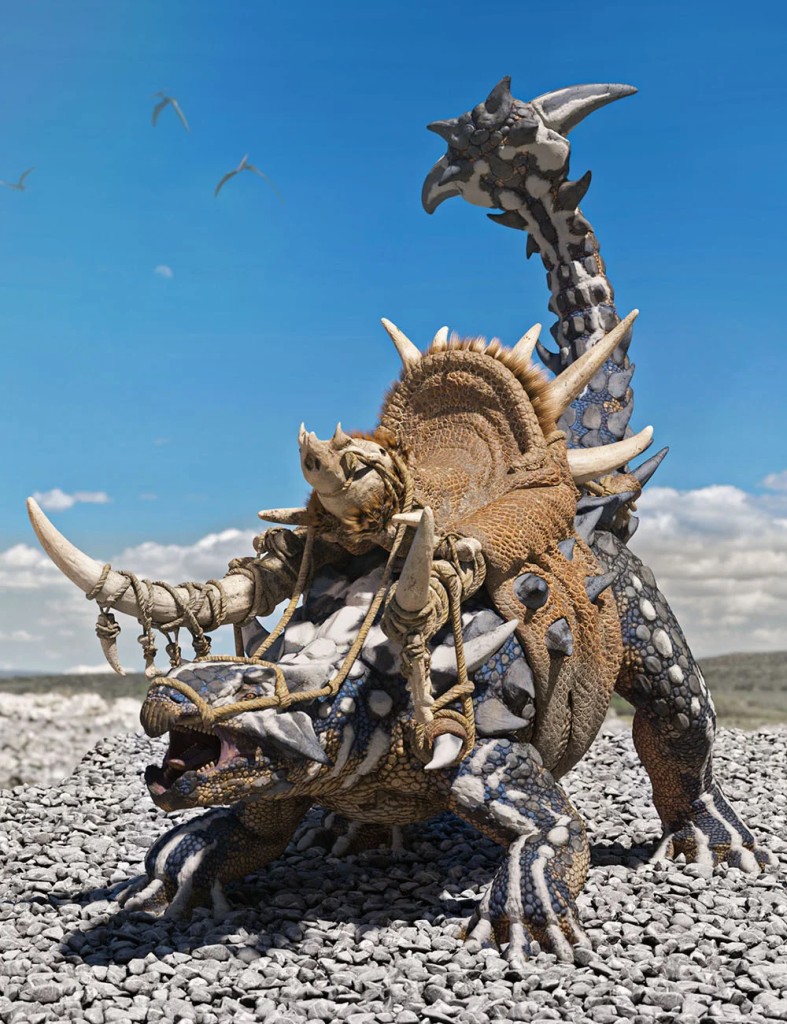 Raider Tusk Saddle for HH Ankylosaurus