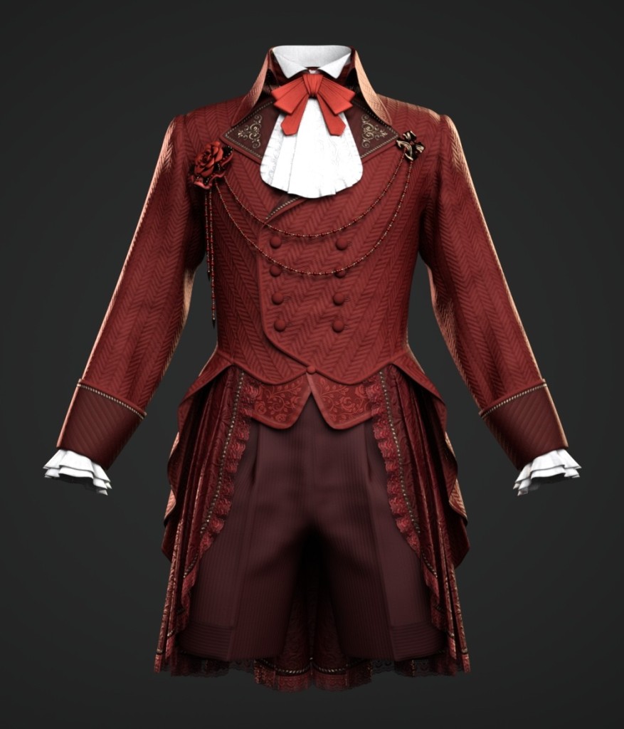 dForce Victorian Gothic Costume for the G8M, G8F, and G9